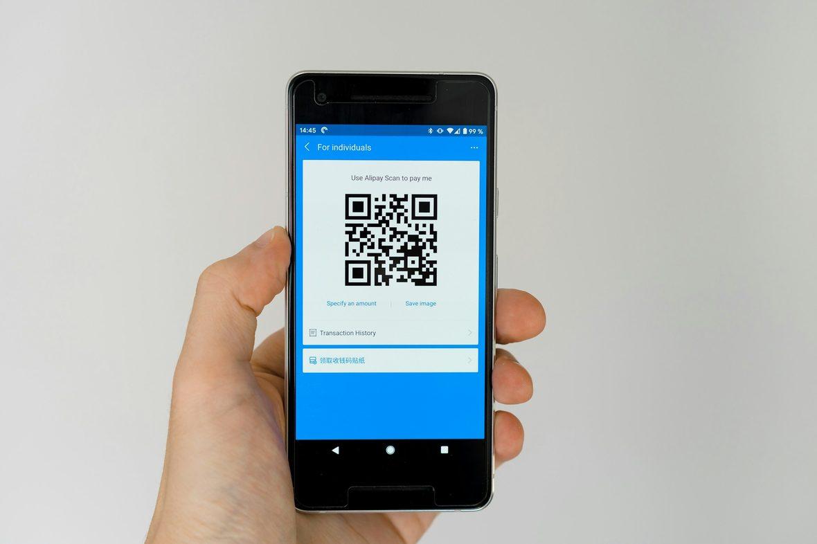 Scanning a QR code with a phone camera